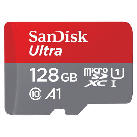 SanDisk Ultra microSDHC 128 GB 120 MB/s A1 Class 10 UHS-I, s adaptérom
