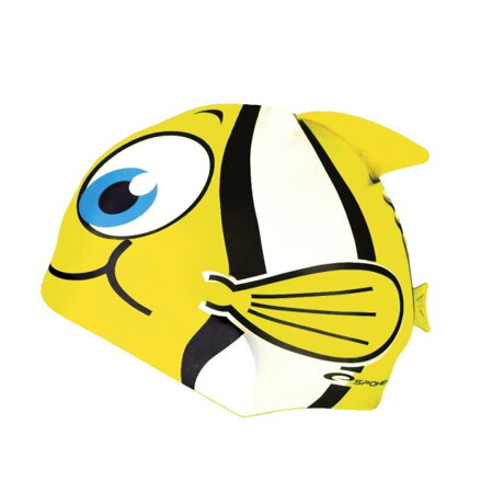 RYBKA Detská plavecká čapica žltá K82276