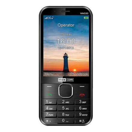 MAXCOM CLASSIC MM330 3G, Mobilný telefón, čierny